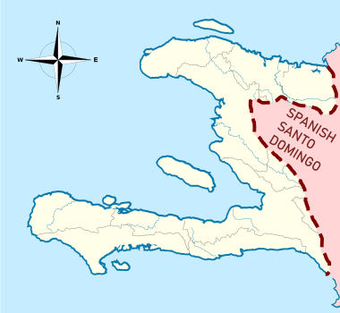 Map of Saint Domingue English