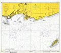 Mapa de la Bahía de Ponce, Puerto Rico, por US Dept of Commerce, Jul 1971 (DP11)