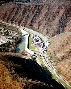 Matewan West Virginia aerial view