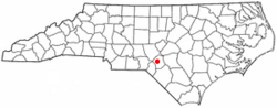 Location of Five Points, North Carolina