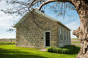 North River Stone Schoolhouse in Winterset, Iowa