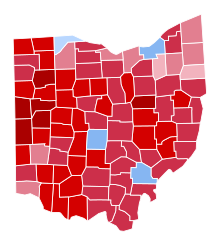 Ohio US Senate Election Results by County, 2016