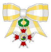 Optional Dame's Bow of the Silver Cross of the Order of Isabella the Catholic.svg