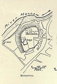 Plan of Monmouth Castle