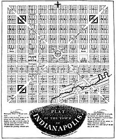 Plat of Indianapolis by Alexander Ralston