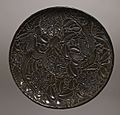 Plate; Yuan Dynasty; Lacquer, wood, and fabric