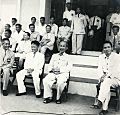 President Ho Chi Minh watching soccer 1958