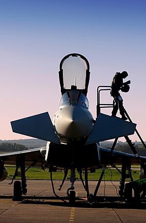 RAF Pilot Exiting Aircraft MOD 45157166