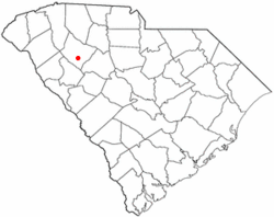Location of Mountville, South Carolina
