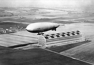 Scott TC-6 over Hangar 1925