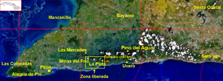 Sierra Maestra -mapa rev cubana-