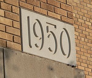 Sioux City Municipal Auditorium cornerstone