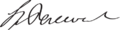 Spencer Perceval Signature