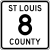 St Louis County Route 8 MN.svg
