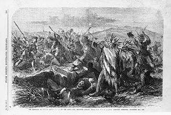 The Massacre of United States troops by the Sioux and Cheyenne Indians, near Fort Philip Kearney, Dakotah Territory, December 22nd, 1866 LCCN93508538