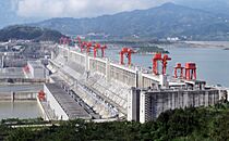 The Three Gorges Dam on the Yangtze River in China