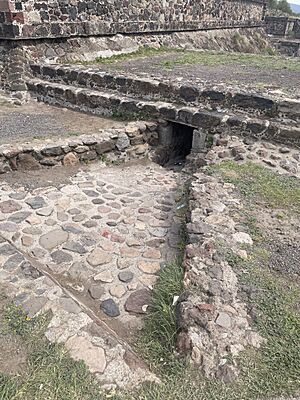 Tunnel in the Avenue of the Dead at Teotihuacan
