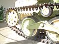 Type 95 wheel and treads detail
