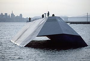 US Navy Sea Shadow stealth craft