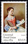 Universal Postal Union Jean-Etienne Liotard 10c 1974 issue U.S. stamp.jpg