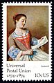 Universal Postal Union Jean-Etienne Liotard 10c 1974 issue U.S. stamp