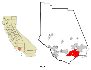Location in Ventura County and the U.S. state of California