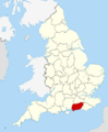 West Sussex UK locator map 2010