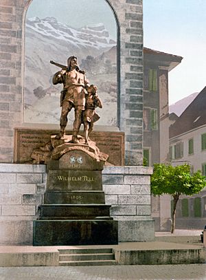 Wilhelm Tell Denkmal Altdorf um 1900