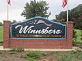 Winnsboro, LA, welcome sign IMG 0322