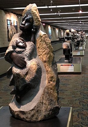 Zimbabwe sculpture at Atlanta airport