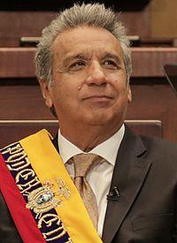 A Lenín Moreno (Transmisión del Mando Presidencial Ecuador 2017) (cropped)