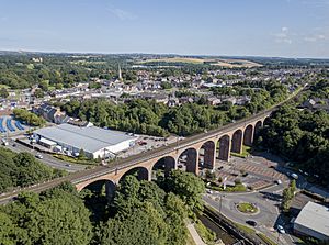 Aerial view of Chester Burn Railway Viaduct, Chester-le-Street.jpg