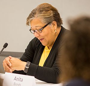 Anita Bonds at DC Long-Term Housing Affordability Roundtable (cropped)