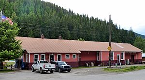 Avery Depot streetside - Avery Idaho