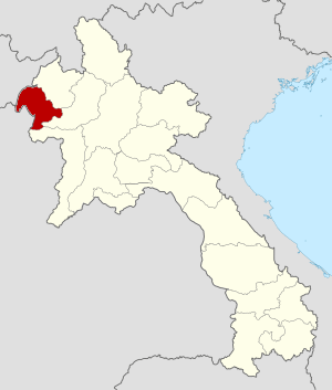 Location of Bokeo Province in Laos