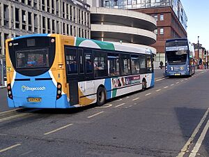 Buses in Pembroke Broadway, Camberley, Surrey
