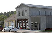 Businesses, Lake County Scenic Byway at Hulet Avenue, Akeley, Minnesota