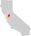 California county map (San Joaquin County highlighted)