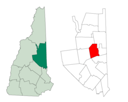 Location in Carroll County, New Hampshire