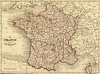 Carte France Vuillemin 1843