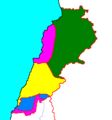 Civil war Lebanon map 1983a