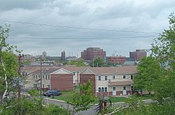 A view of Downtown Hazleton from the south
