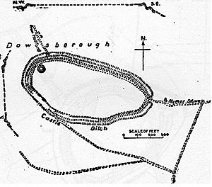 Dowsborough Camp Somerset Map