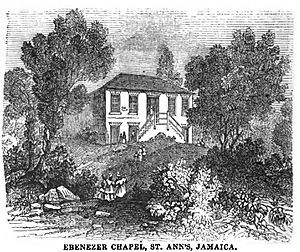 Ebenezer Chapel, St. Ann's, Jamaica (September 1851, VIII, p.102) - Copy
