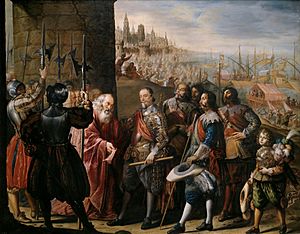 El socorro de Génova por el II marqués de Santa Cruz (Antonio de Pereda)
