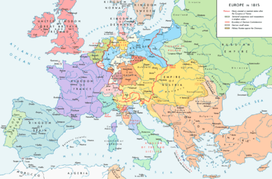 Europe 1815 map en