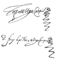 Firmas de Lope de Vega