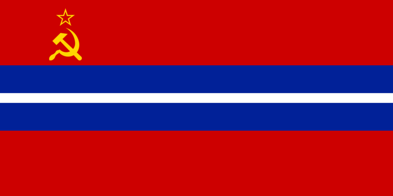 Flag of the Kirghiz Soviet Socialist Republic (1952–1991); Flag of Kyrgyzstan (1991–1992)