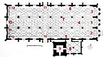 Floor-plan Parish church St. Martin (Lauingen)