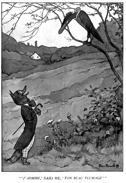 Frivolous Fables fox and raven